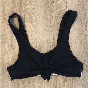 Spiritual Gangster Tie Front Bralette
